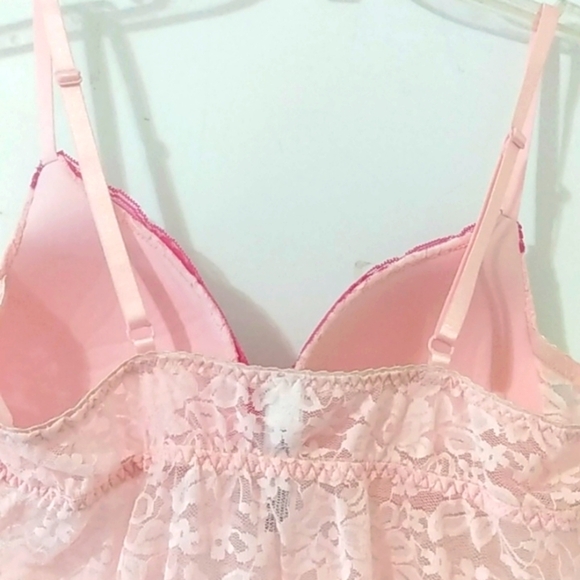 GILLIGAN & O'MALLEY INTIMATES PINK LACE CHEMISE SIZE MEDIUM NWOT - Picture 8 of 8